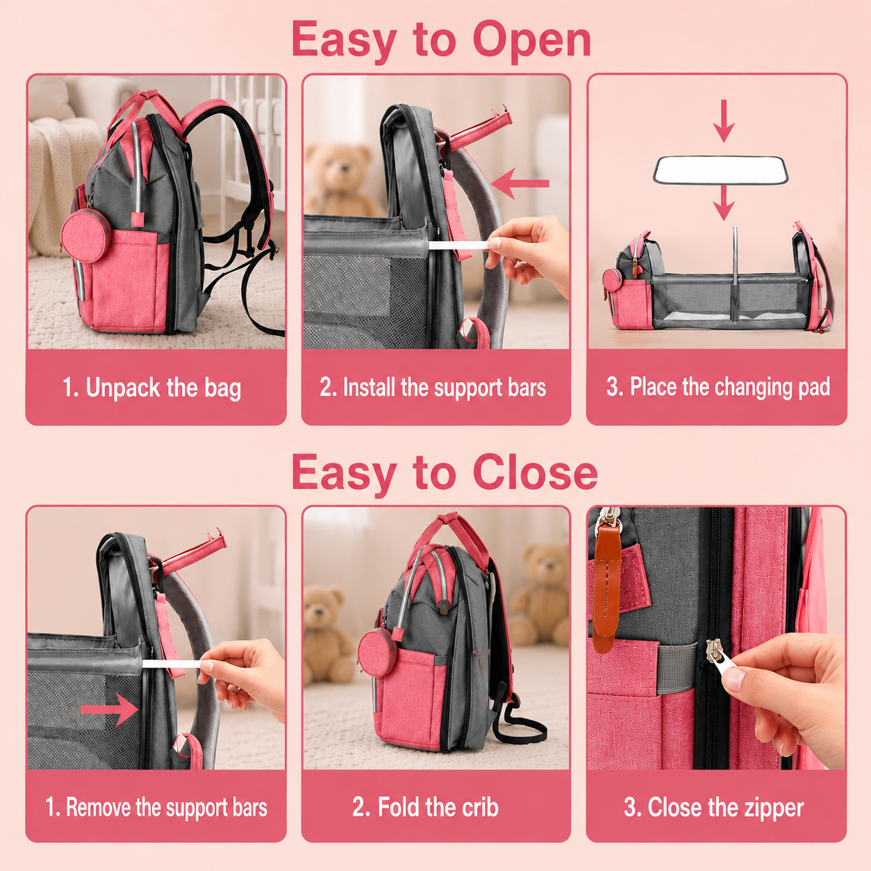 All-in-One Diaper Backpack