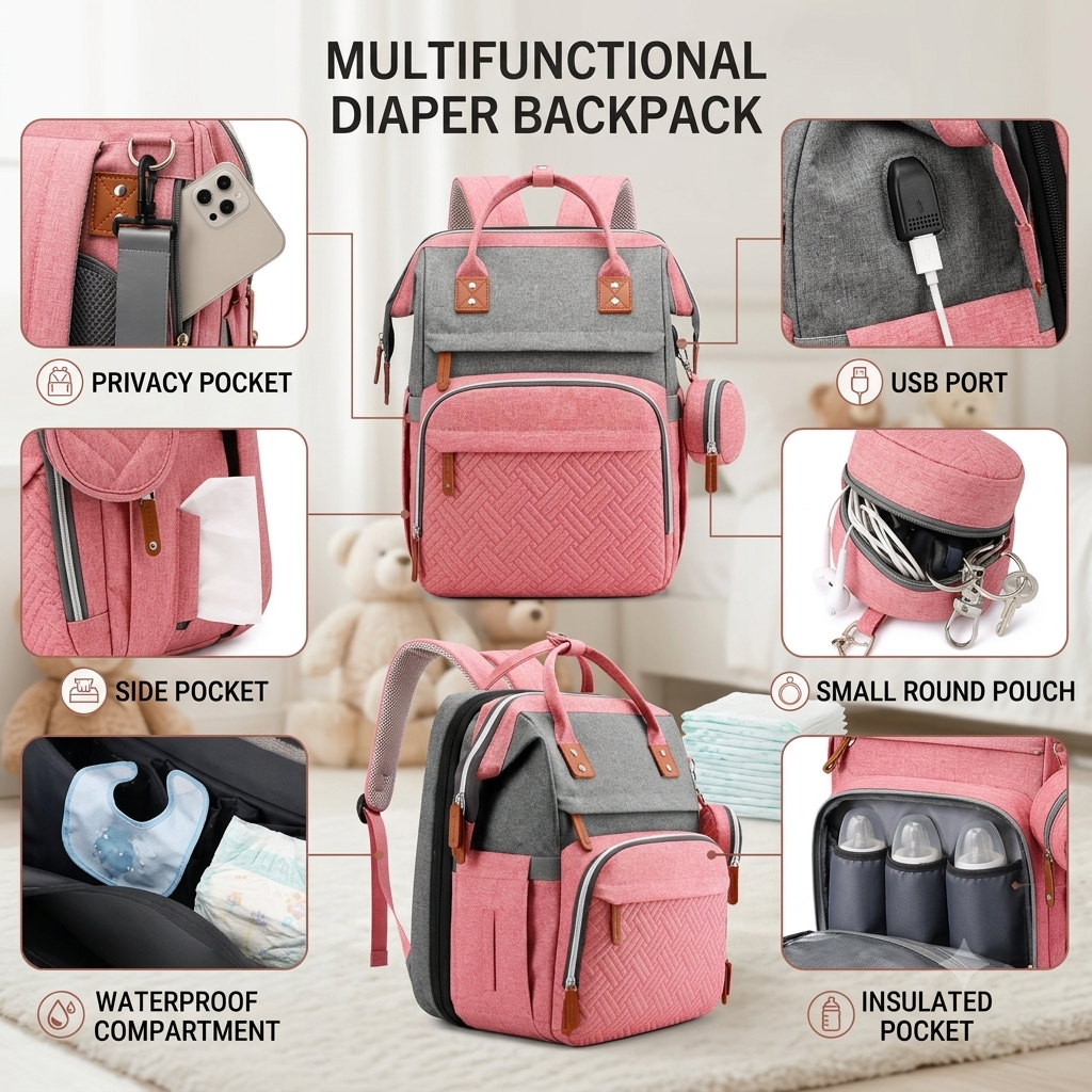 All-in-One Diaper Backpack